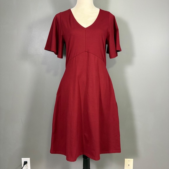 Pact Fit Flare Easy Dress Organic Cotton Dress S Granola Capsule Minimalist - Picture 2 of 11